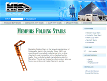 Tablet Screenshot of memphisfoldingstairs.com